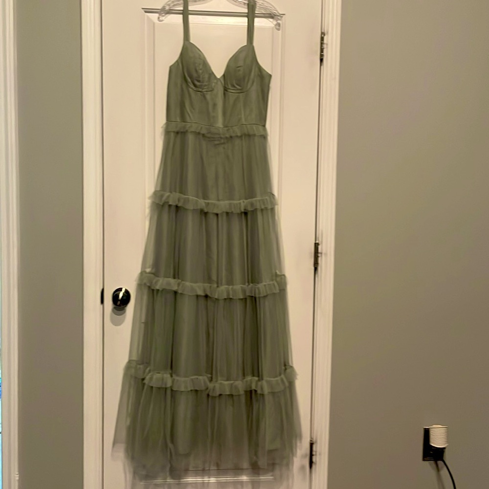 Beautiful Revelry - Sage Green Dress.